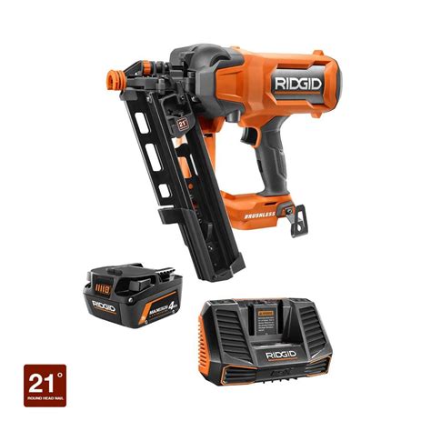 ridgid nail gun battery|ridgid battery powered finish nailer.